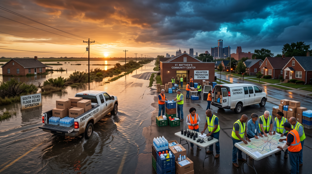 How South Texas Food Bank’s Six-County Flood Relief Push Shows Why Detroit Aid Groups Need Disaster-Ready Volunteer Systems