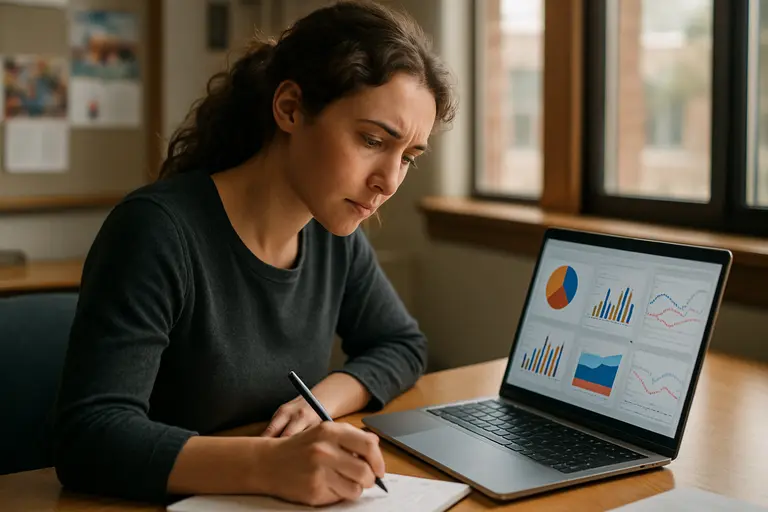 Researchers reviewing student wellness data at a conference table